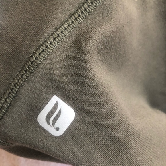 ARMY GREEN FABLETIC FULL LENGTH WORKOUT PANTS - Picture 3 of 4